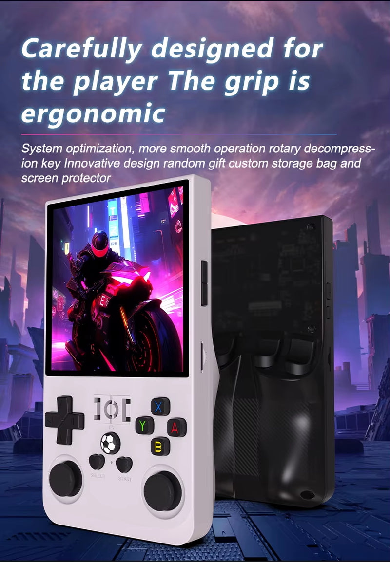 R36 Max Retro Video Game Console Consola Portable Handheld Game Player Android Linux System 4.0 Inch IPS Screen 64GB 128GB Wifi