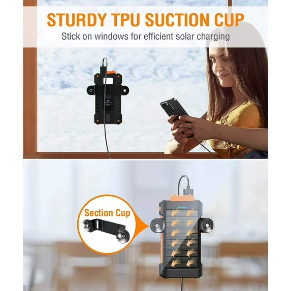 26800mAh Solar Power Bank – The Ultimate Portable Charger for All Your Outdoor Adventures!